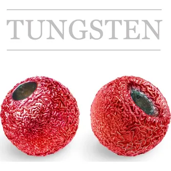Knápek Brass Beads Regular Sunny Red