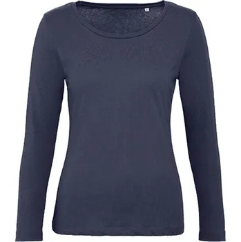 Dámské tričko B&C Dámské tričko s dlouhým rukávem TW071 Navy Blue XS