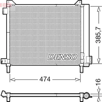 Výparník klimatizace Kondenzátor, klimatizace DENSO DCN46030