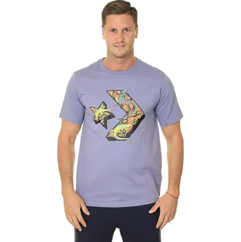 Pánské tričko tričko Converse Star Chevron Lizard Graphic/10023784 - A03/Slate Lilac M