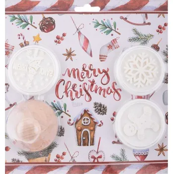 Vánoční dekorace Vánoční razítka na sušenky 6cm, 3 vzory, mix druhů