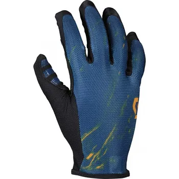 Cyklistické rukavice SCOTT Cyklistické rukavice dlouhoprsté - TRACTION LF - modrá/oranžová XL