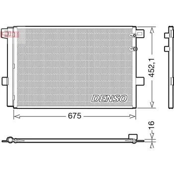 Výparník klimatizace Kondenzátor, klimatizace DENSO DCN32065