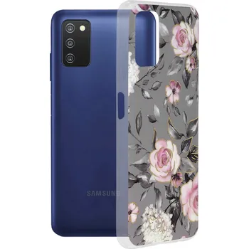 Pouzdro na mobilní telefon Kryt Samsung Galaxy A03s Techsuit - Marble Series - Bloom of Ruth Gray