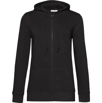 Dámská mikina B&amp;C Dámská mikina na zip WW36B Black Pure XL