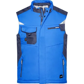 Pánská vesta James&Nicholson Pánská softshellová vesta JN825 Royal-Navy XL