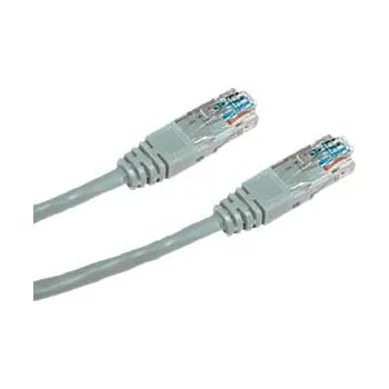 Síťový kabel Datacom Křížený UTP patch kabel 0,5m Cat5e šedý 1509