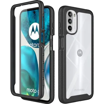 Pouzdro na mobilní telefon Pouzdro Motorola Moto G52 / G82 Techsuit - Defense360 Pro + ochrana obrazovky, černé