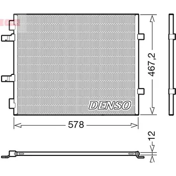 Výparník klimatizace Kondenzátor, klimatizace DENSO DCN20042