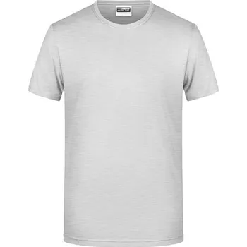 Pánská móda James&amp;Nicholson JN8008 Pánské triko 8008 Ash (Heather) M