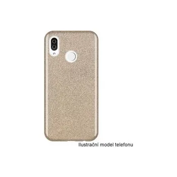 Pouzdro na mobilní telefon Silikonový obal třpytivý Galaxy A30 - zlaté