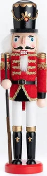 Vánoční ozdoba Highlife Dřevěný louskáček voják na stráži