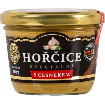 Hořčice Klášterní officína Hořčice S ČESNEKEM 190 g