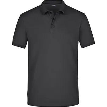Pánská košile James&Nicholson Pánská polokošile JN710 Black L
