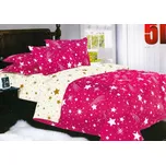 Beilai 7- dílné 3D růžové povlečení Barva: Růžová, rozměr: 140x200 + 70x90 + 40x50