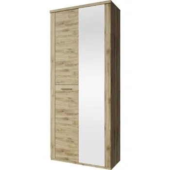 Dětská skříň DOORSET skříň se zrcadlem 2D dub navarra