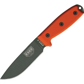 lovecký nůž ESEE Plain OD Green Model 4 Orange G10 with MOLLE