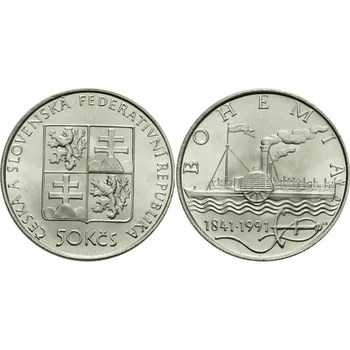 1991 - Pamětní mince Parník Bohemia - b.k.