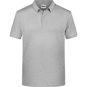 Pánská móda James&amp;Nicholson Pánská polokošile JN8010 Grey Heather XXL