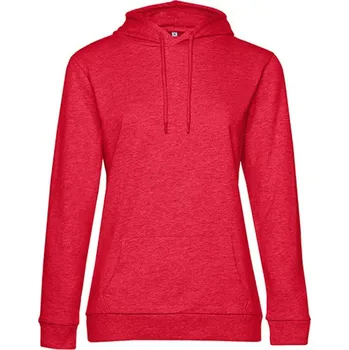 Dámská mikina B&amp;C Dámská mikina s kapucí WW04W Heather Red XXL
