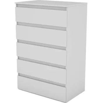 Komoda Komoda KOMET 5 bílá nadčasový/retro