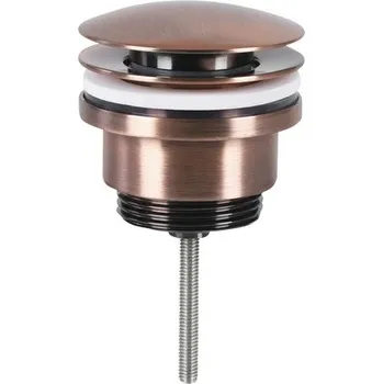 Sifon Umyvadlová výpusť PUSH-OPEN 1 1/4" červeně měděná