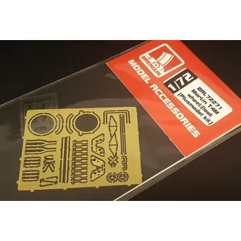 Plastikový model 1/72 Martin T4M wheel/float - PE set (PLUSMODEL)