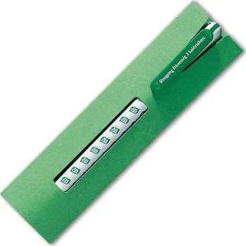 Zelené papírové pouzdro na 1 pero