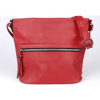 Kabelka Středně velká červená crossbody kabelka LIDA 736