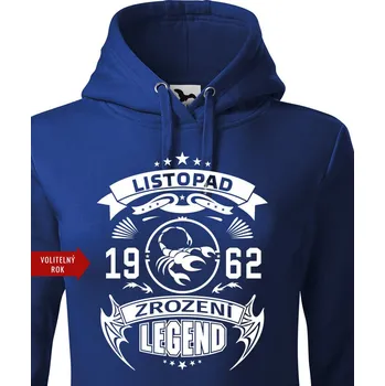 Dámská mikina Dámská mikina Zrození legendy, Barva Modrá, Velikost L, Canvas Dámská mikina Bezvatriko.cz 0271