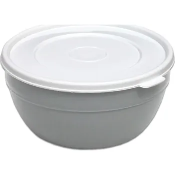 PETRAplast Plastová miska 600 ml s víčkem Barva: Šedá