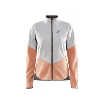 Cyklistická bunda CRAFT CORE Glide W bílá s oranžovou 1906490-914716 S; Bílá bunda + DÁREK DLE VÝBĚRU!