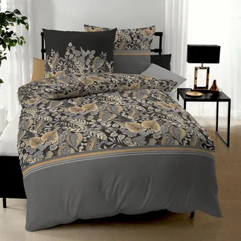 Povlečení Kaeppel | Povlečení Tika černá 140x200, 70x90 - makosatén