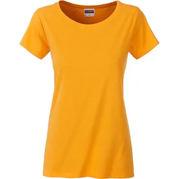 Dámské tričko James&Nicholson Dámské triko JN8007 Gold Yellow L