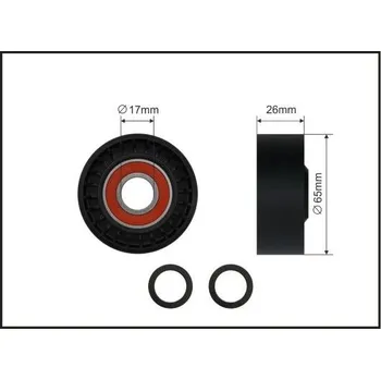 Vratná/vodicí kladka, klínový žebrový řemen CAFFARO 237-00