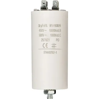 Kondenzátor Fixapart Kondenzátor rozběhový 30uf / 450 V s fastony (W1-11030N)