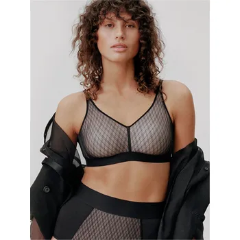 Souprava dámského spodního prádla Podprsenka bez kostic CHANTELLE (11N8-02), Velikost 70G, Barva černá