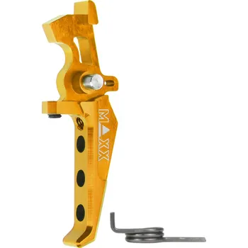 MAXX Hliníková CNC SPEED spoušť pro M4/M16 - TYPE E, žlutá