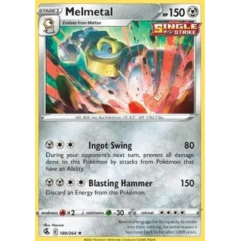 Volný čas Pokémon FST 189/264 Melmetal - Fusion Strike Stav: Near Mint, Verze: HOLO