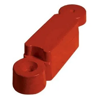 Zahradní obrubník Červený plastový silniční obrubník - délka 58 cm, šířka 15,5 cm, výška 16 cm