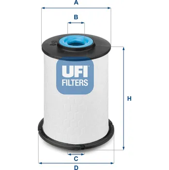Palivový filtr Palivový filtr UFI 26.033.00