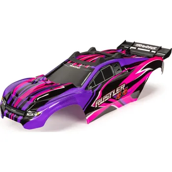 RC vybavení 1:10 Traxxas Rustler 4WD: Karosérie růžovo-fialová