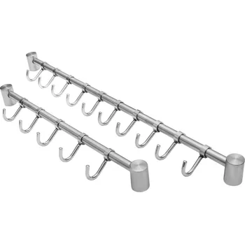 Věšák Onpira Nerezová závěsná lišta na kuchyňské náčiní Rozměr: 5 háčků