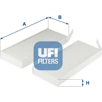Ventilátor topení a klimatizace Filtr, vzduch v interiéru UFI 53.311.00