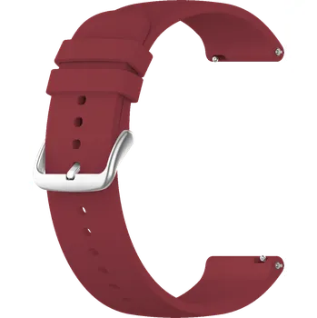 Řemínek na hodinky LAVVU Vínový silikonový řemínek na hodinky LS00V Šířka řemínku: 20mm