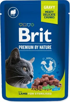 Krmivo pro kočku Brit Premium Cat kapsička Lamb for Sterilised 100 g
