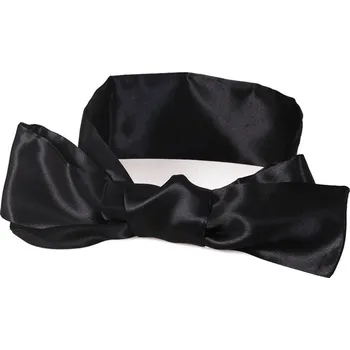 1,5m dlouhá páska přes oči, satén – černá