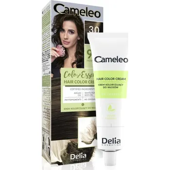 Barva na vlasy Delia Cosmetics Cameleo Color Essence barva na vlasy v tubě odstín 3.0 Dark Brown 75 g