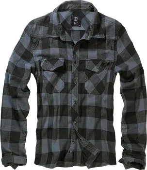 Pánská košile Brandit Checkshirt šedá/černá 5XL