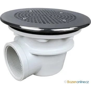 Podlahová výpust VAMILA s jemnou nerezovou mřížkou pro foliované bazény